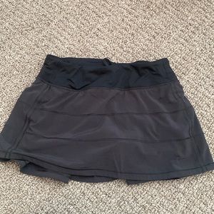 Black Lululemon Pace Rival skort